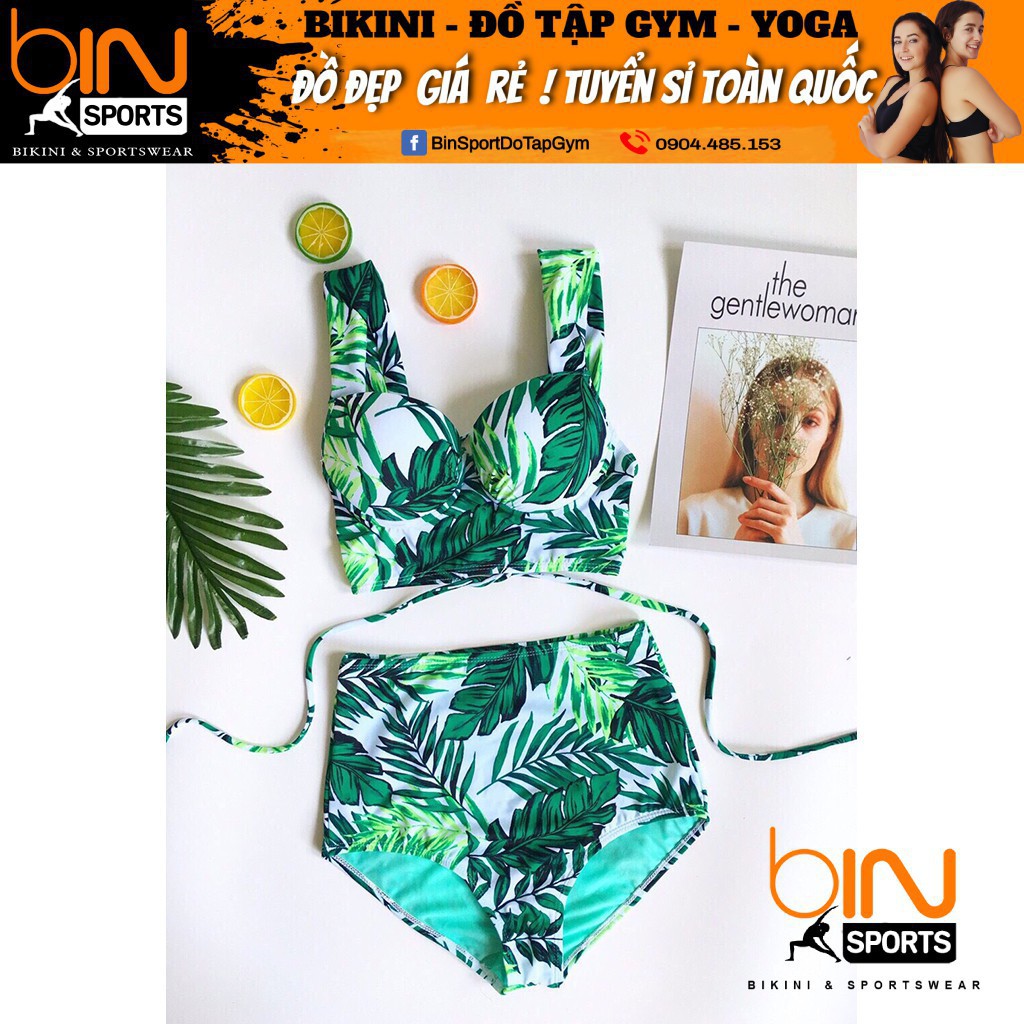 Bikini Bộ Đồ Bơi Hai Mảnh Hoa Lá Freesize BHV021 | BigBuy360 - bigbuy360.vn