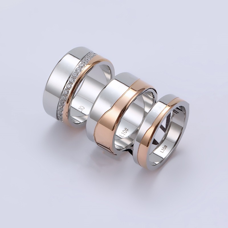 Nhẫn Thép Titan Không Gỉ Phong Cách Âu Mỹ Cổ Điển Thời Trang