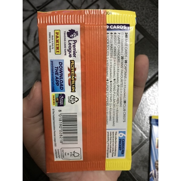 GÓI THẺ CẦU THỦ PANINI PREMIER LEAGUE PLUS 21/22