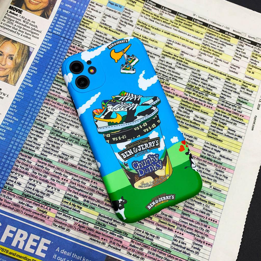 Ốp Điện Thoại Hình Ben & Jerry Cho iphone 14Promax 13pro 11pro XR XS Max i7 / 8 6s plus SE 2020