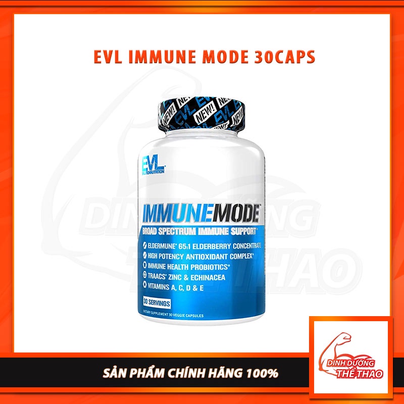 Immune Mode Viên Uống Tăng Cường Hệ Miễn Dịch Tăng Đề Kháng Bảo Vệ Cơ thể EVL Immune Mode 30 Viên