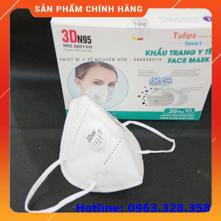 Khẩu Trang Có Van, Khẩu Trang Y Tế N95 Dễ Thở, Không Bị Mờ Mắt Kính Đối Với Người Đeo Kính -