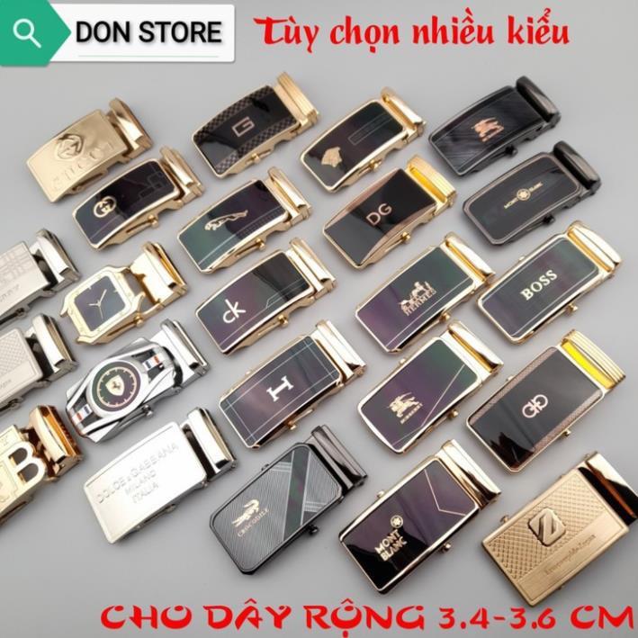 [INOX 100%] Mặt Khóa Thắt Lưng INOX Kiểu Lăn Cho Dây Da Trơn (Cho Dây Rộng 3.4-3.6cm) * '