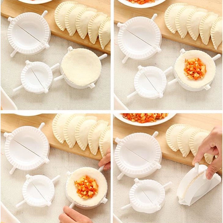 Bộ 3 Khuôn Tự Làm Bánh Gối,Há Cảo Cho Nhà Bếp-khuôn Làm Bánh Bột Lọc-khuôn Làm Bánh Xếp Loại Tốt
