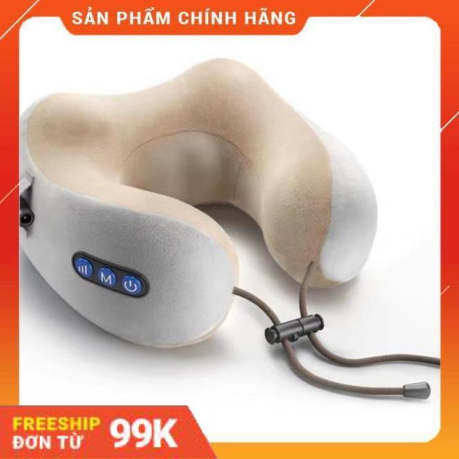 [FreeShip99K] Gối Massage Vòng Cổ Chữ U 360 Đa Năng - Hỗ Trợ Mát Xa Vùng Cổ Vai Gáy