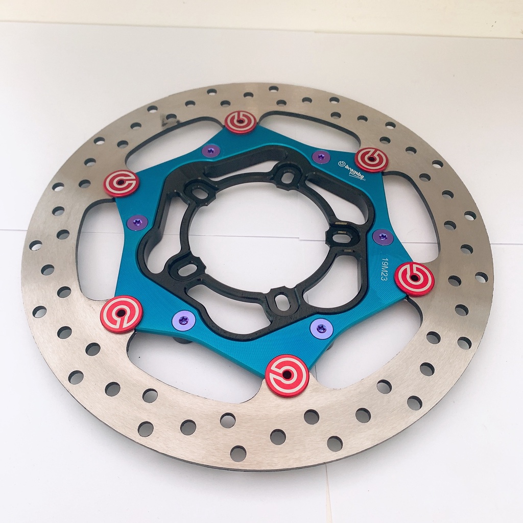 COMBO Đĩa Thắng Trước size 265mm + Lòng OVERSIDE 5 lỗ + 6 Ốc Lòng GR5 6li10 gắn Trước Mâm Zin 5 lỗ VARIO CLICK 150