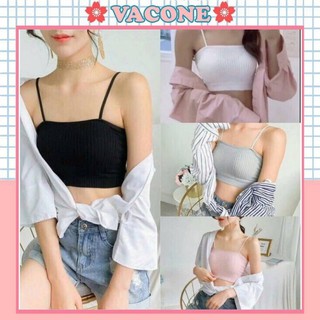 Áo bra nữ Vacone áo quây gân tăm đi biển tập gym đẹp BR16