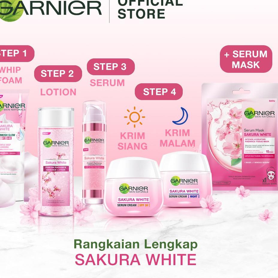 (Hàng Mới Về) Serum Garnier Sakura Trắng Chăm Sóc Da Ban Ngày 50ml