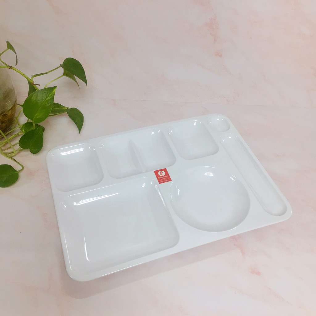 Khay Cơm Phần Nhiều Ngăn SUPERWARE Nhựa Phíp 100% Melamine