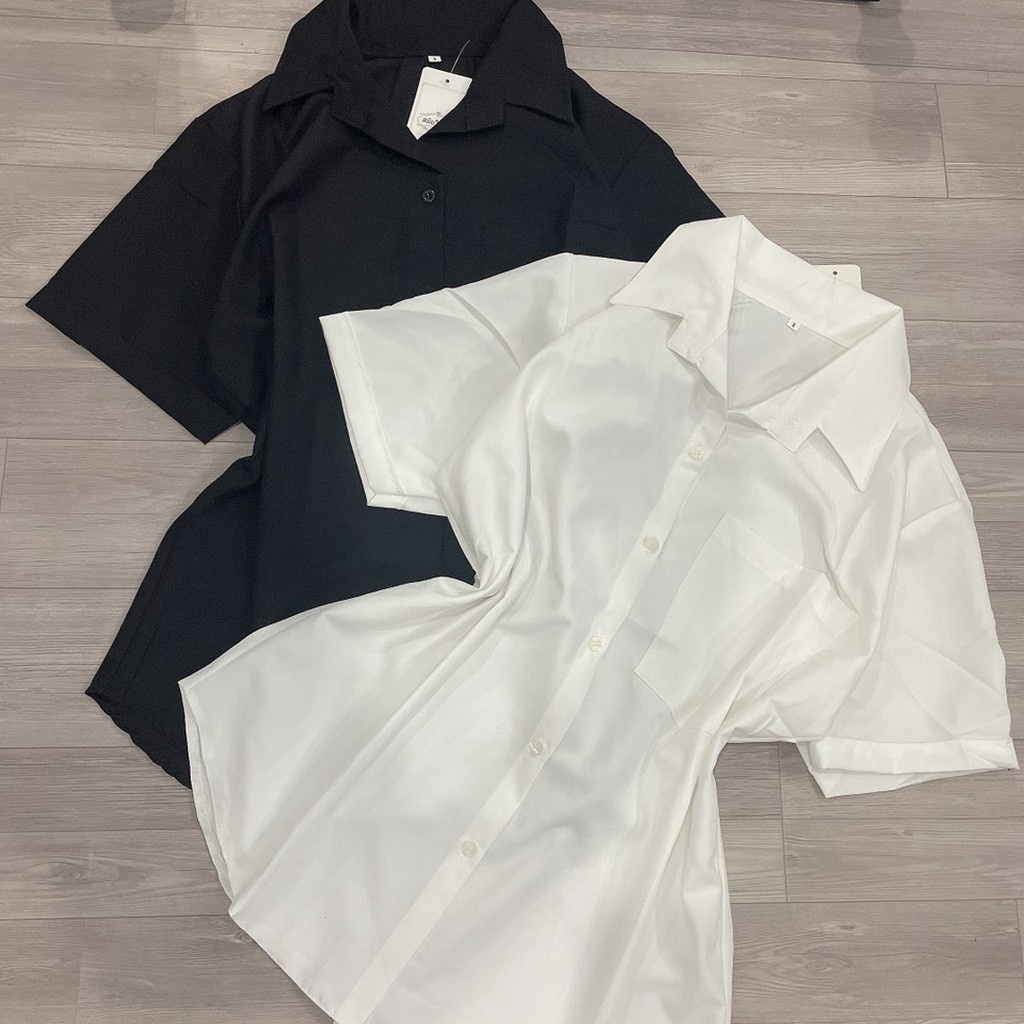 Áo sơ mi bigsize nữ , Áo kiểu 1 túi  sơ mi bigsize nữ ít nhăn không co giãn 60-100kg SM1T-bigsize cô nhỏ | BigBuy360 - bigbuy360.vn