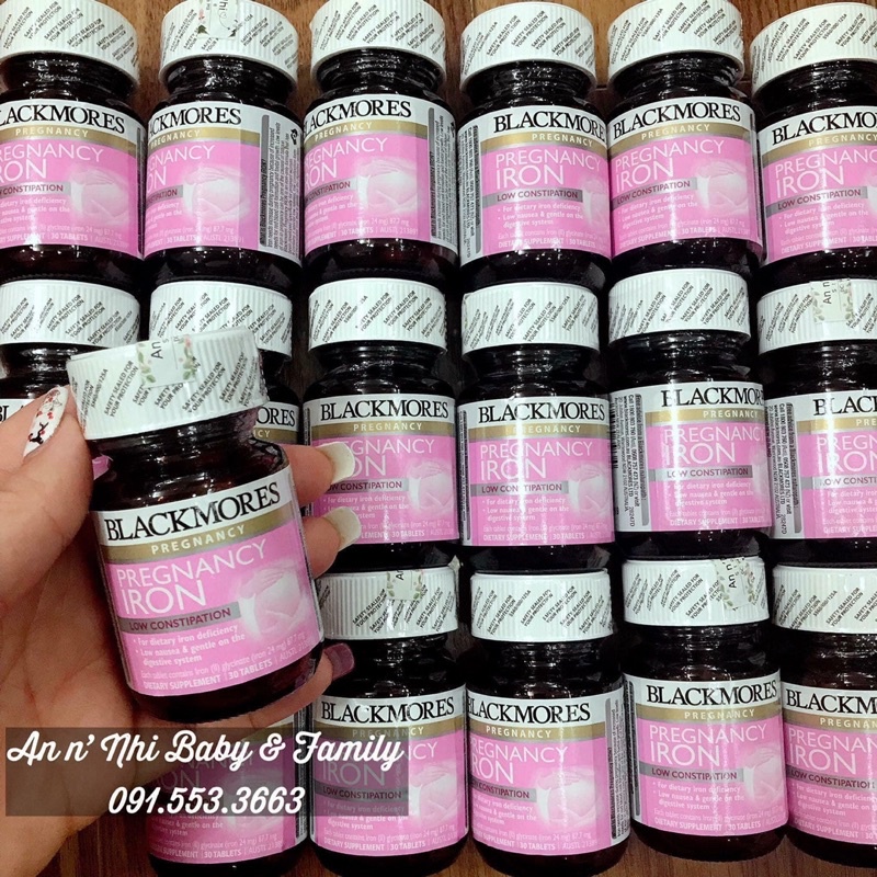 Viên Sắt bầu bú Blackmores úc 30v