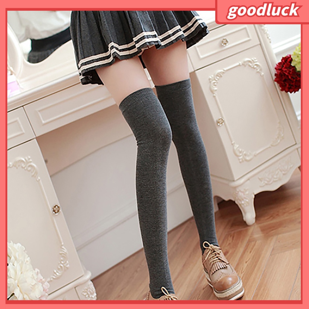 1 Đôi Vớ Dài Bằng Cotton Phong Cách Nhật Bản Quyến Rũ Cho Nữ