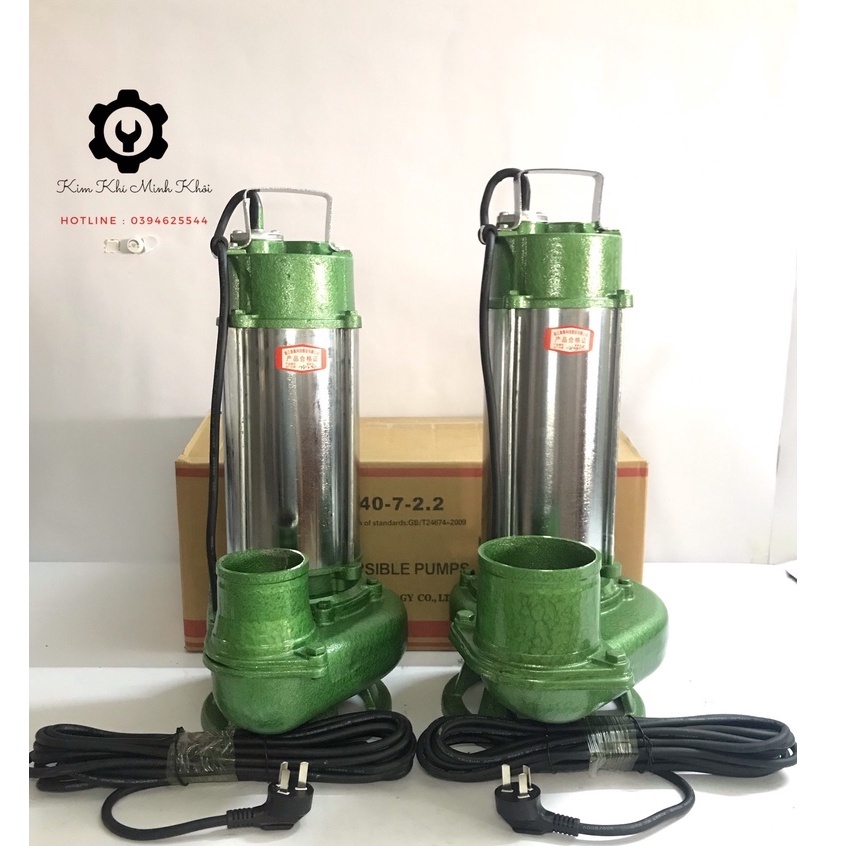 Máy bơm nước chìm thả tõm Inox 2.2kw 1.5kw Chenglong 40m3/h | Máy bơm nước bể cá