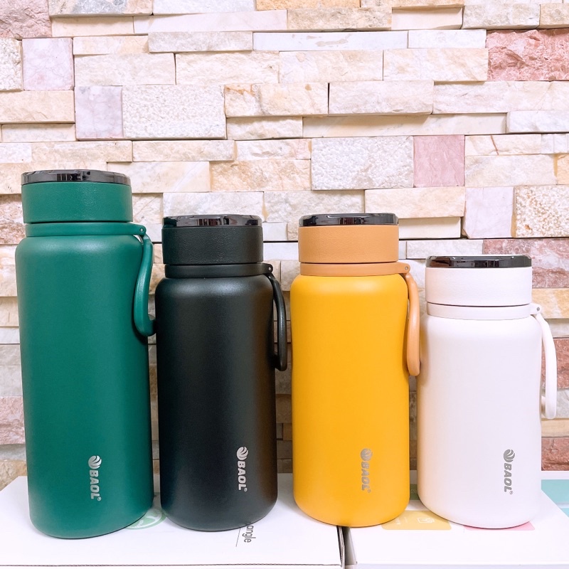 (-10k nhập mã CQ87I) Bình Giữ Nhiệt BAOL Dáng Thể Thao Có Quai Xách Dung Tích 1500ml/1300ml/1000ml
