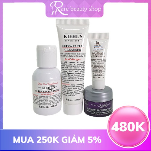 (Duty free) Set Kiehl's mini size hàng duty ( số 9)