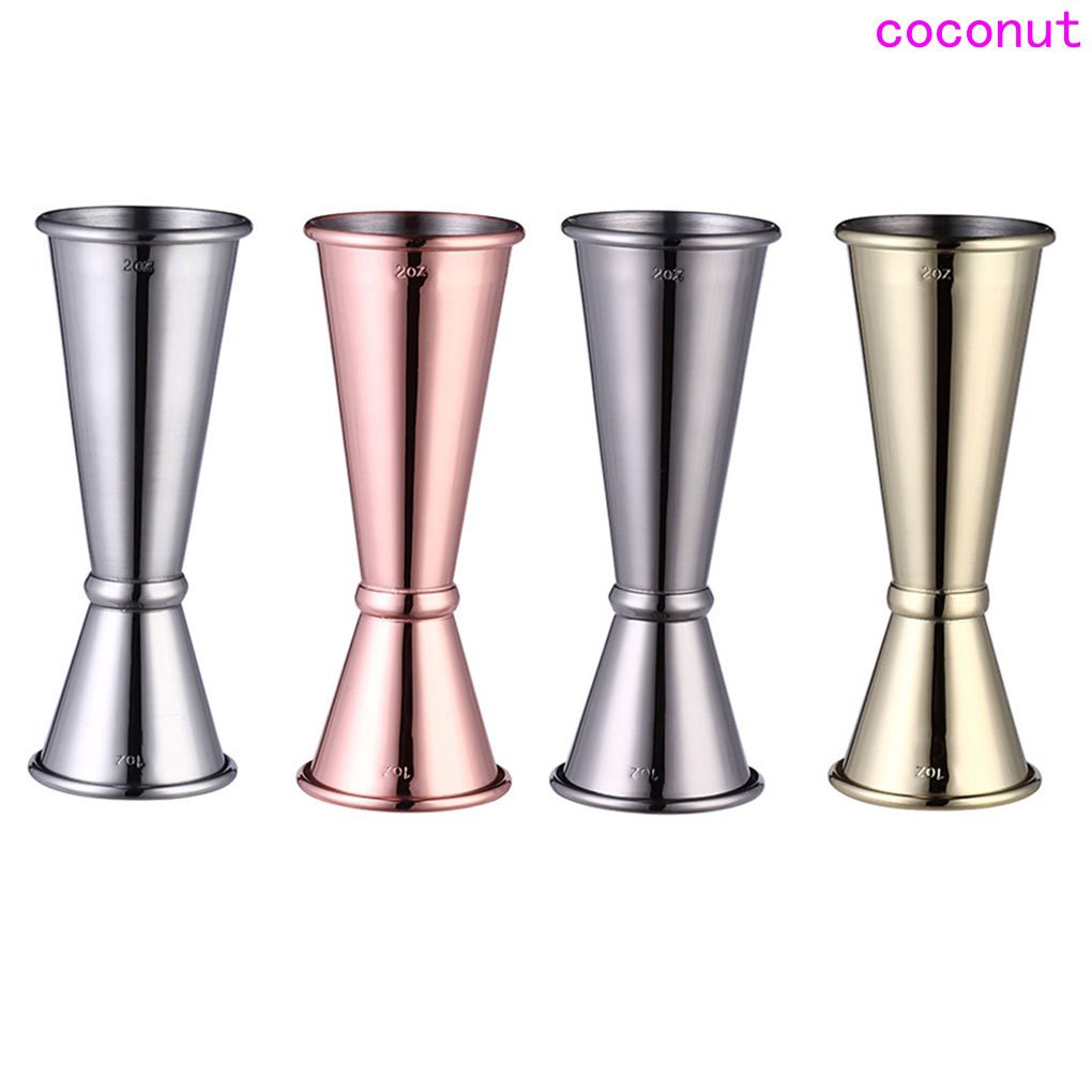 Cốc đo lường bằng thép không gỉ 30ml / 60ml tiện lợi khi pha chế