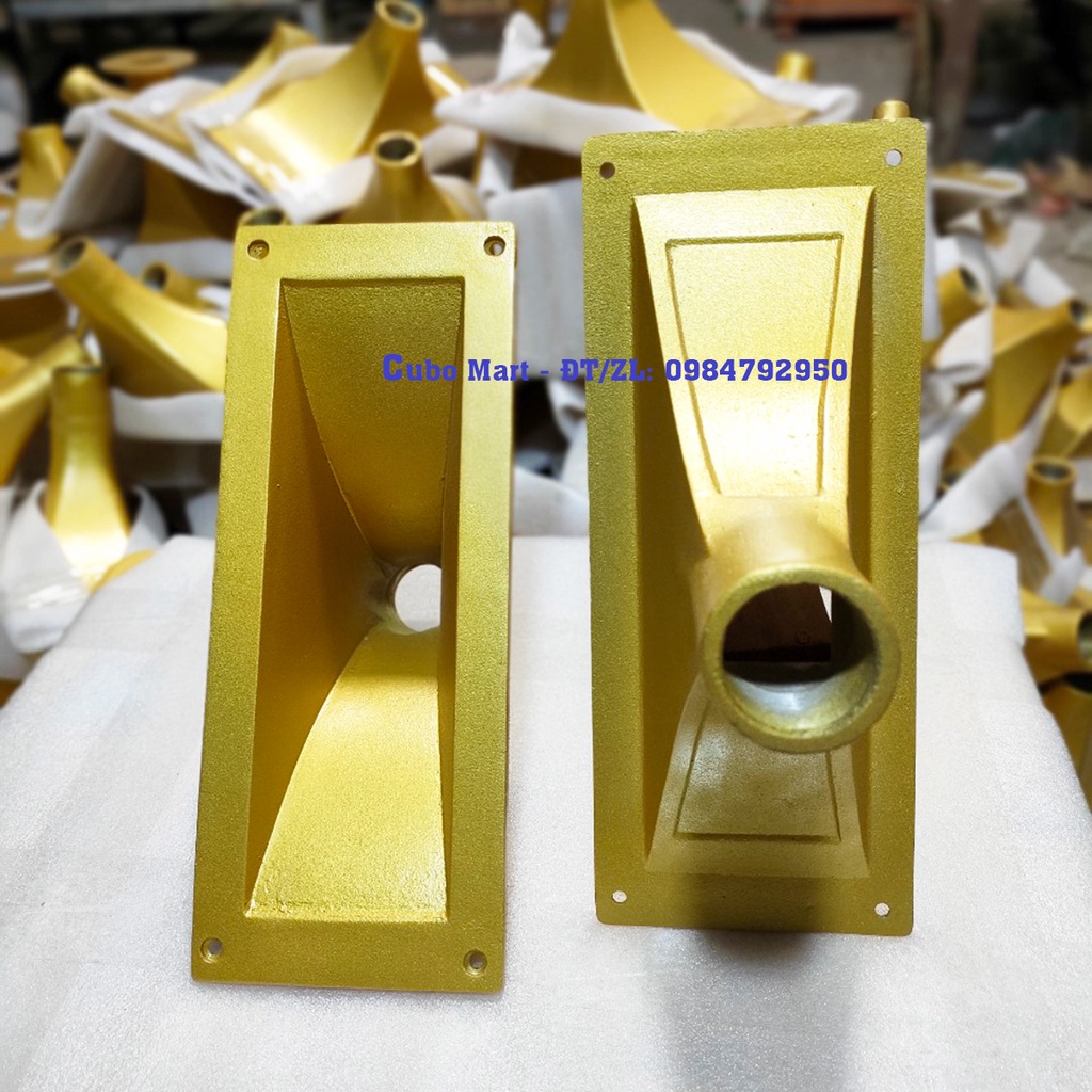 Họng Kèn Nhôm Đúc Ren xoáy Loa Treble Kèn, KT 11x28cm, 15x32cm, 12x12cm, 22.5x22.5cm, 11x27cm - Cubo Mart