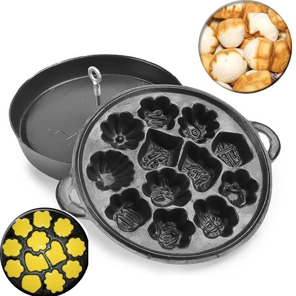 Khuôn Làm Bánh Bông Lan Nướng Chống Dính 12 Bánh Hàng Vnclc