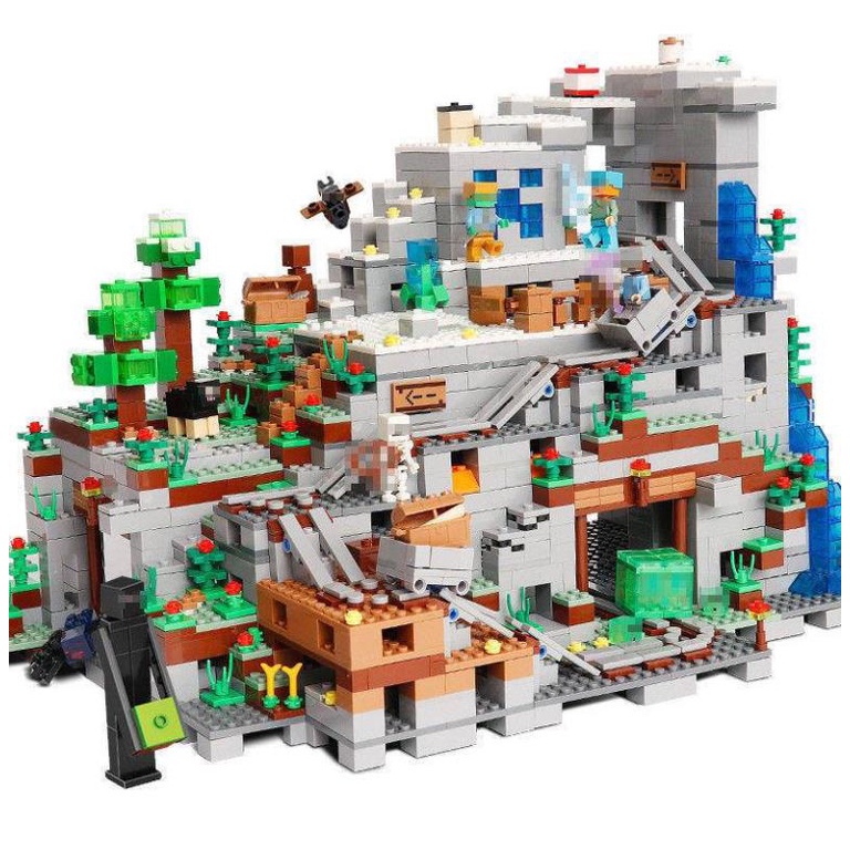 ┇✇Bộ Đồ Chơi Lắp Ráp Lego Ngôi Nhà Cây Cối Minecraft