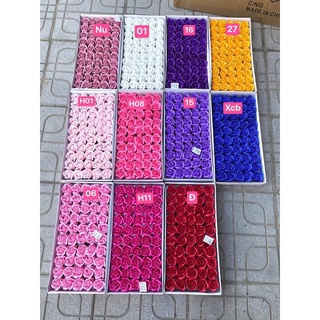 Hộp 50 bông hoa sáp 3 lớp