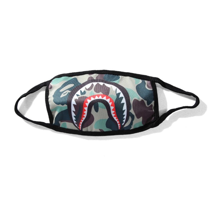 Newest Bape A Bathing Ape shark mask man women Camouflage Cotton Mask