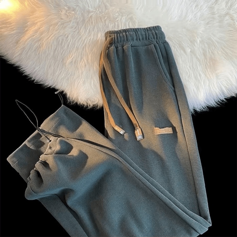 Quần ống rộng Lưng Thun Co Giãn Phong Cách Thời Trang Hàn Quốc Cho Nam Giới Có size Lớn M-3XL