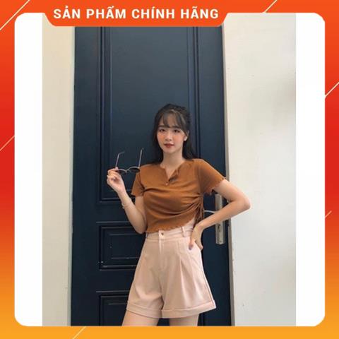 Quần short đùi nữ,quần sooc nữ ống rộng gập gấu sang chảnh chất tuyết  MSP80299 | WebRaoVat - webraovat.net.vn