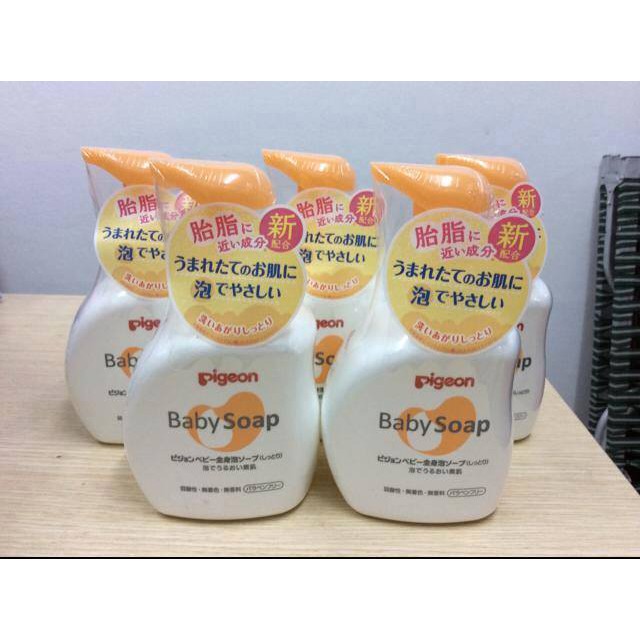 Sữa tắm gội Pigeon Baby Soap 500ml nội địa Nhật