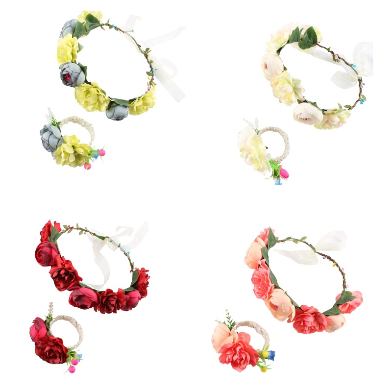 Vòng Hoa Đội Đầu Phong Cách Bohemian Cho Đám Cưới