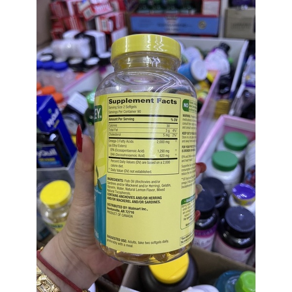 OMEGA 3 Dầu Cá Omega 3 Spring Valley hàng mỹ