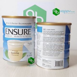 HSD 2021 ,Sữa bột Ensure Singapore (vị vani) dành cho mọi lứa tuổi , 850gr, SING