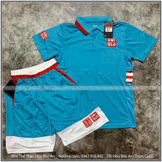 Bộ Quần Áo Uni hai màu Xanh Trắng cao cấp 2020