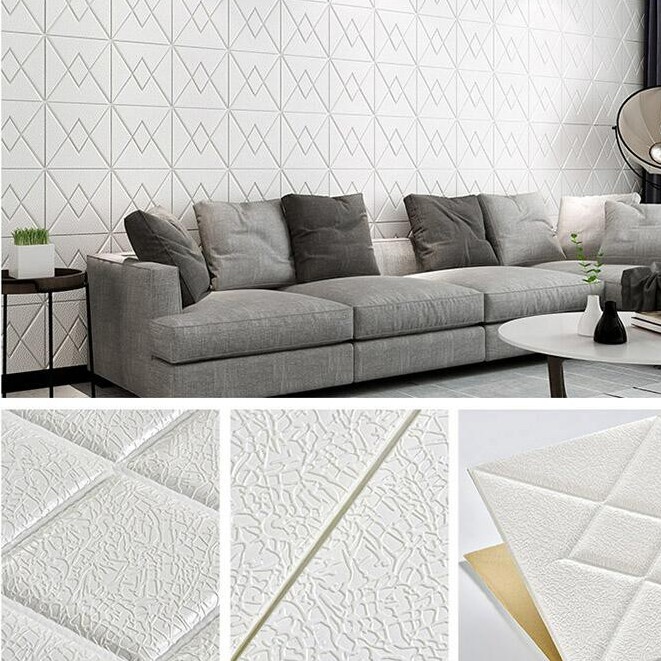 Xốp dán tường giả gạch 3D cao cấp cách âm cách nhiệt tiện dụng35x35CM | BigBuy360 - bigbuy360.vn