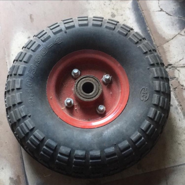 Bánh xe cao su đường kính 25cm - bánh chuyên cho máy trộn bê tông