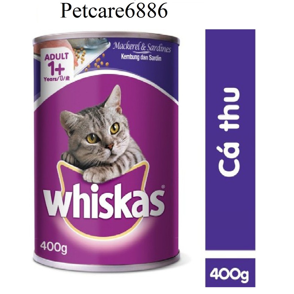 Pate cho mèo trưởng thành WHISKAS Lon 400g COMBO 10 lon