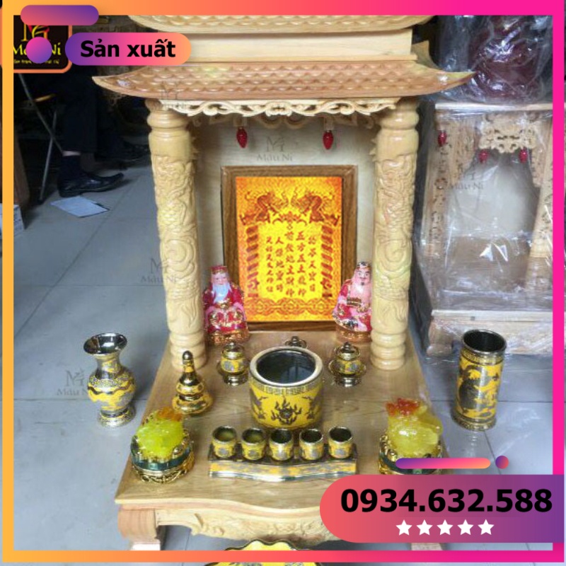 BÀI VỊ THẦN TÀI THỔ ĐỊA khai trương phát tài - tranh trúc chỉ in MÂU NI