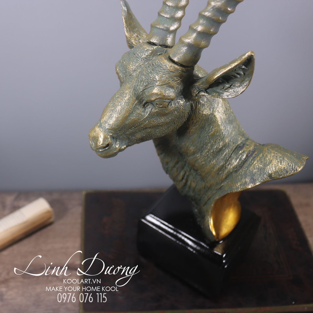 Tượng đầu linh dương - Tượng trang trí nghệ thuật