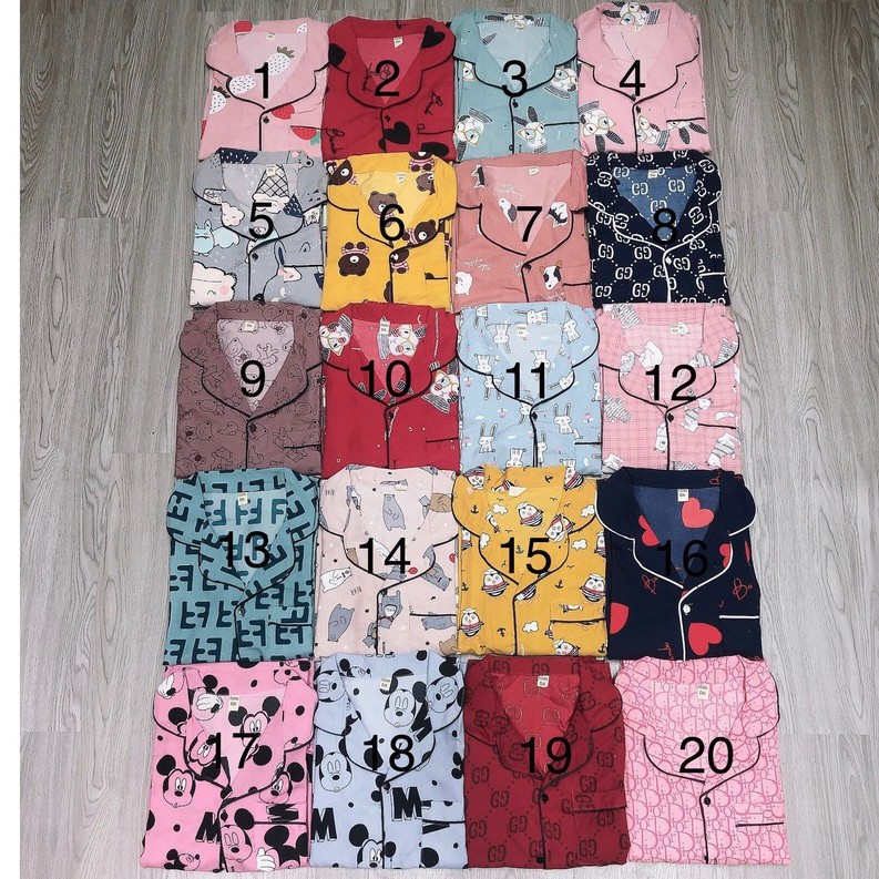 Pijama kate thái loại đẹp tay dài quần dài | BigBuy360 - bigbuy360.vn