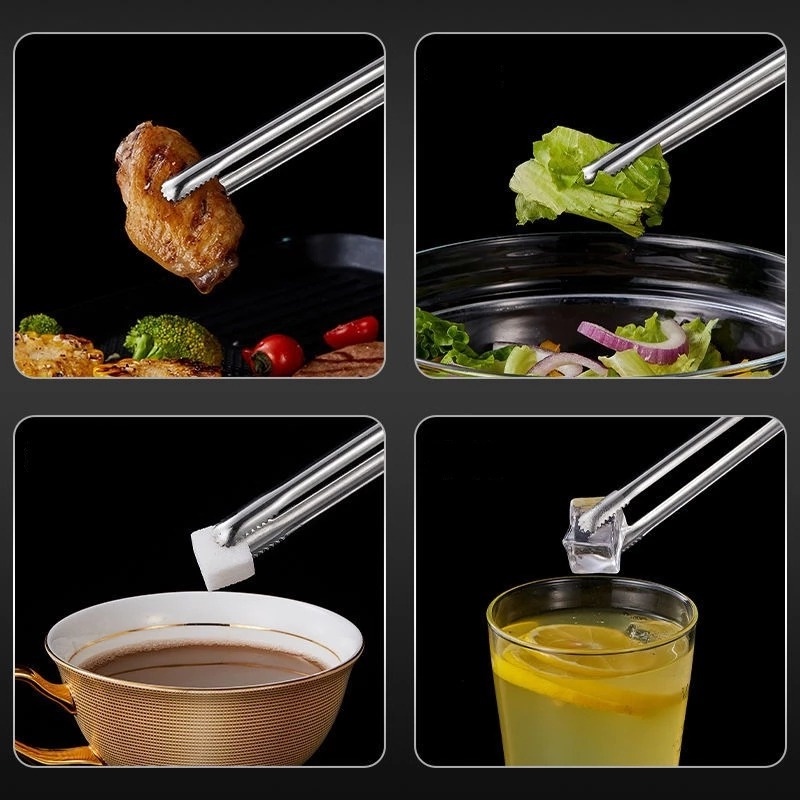Kẹp gắp thức ăn bằng thép không gỉ đa năng tiện dụng