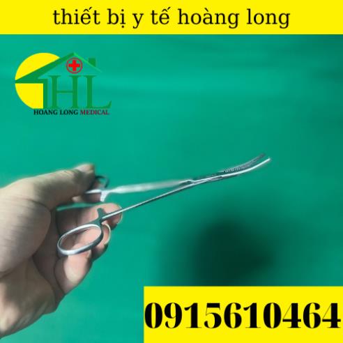 Panh Y Tế, Panh Gắp Phẫu Thuật, Pen Kẹp Y Tế, Panh Cong Không Mấu 14cm - Hàng Pakistan