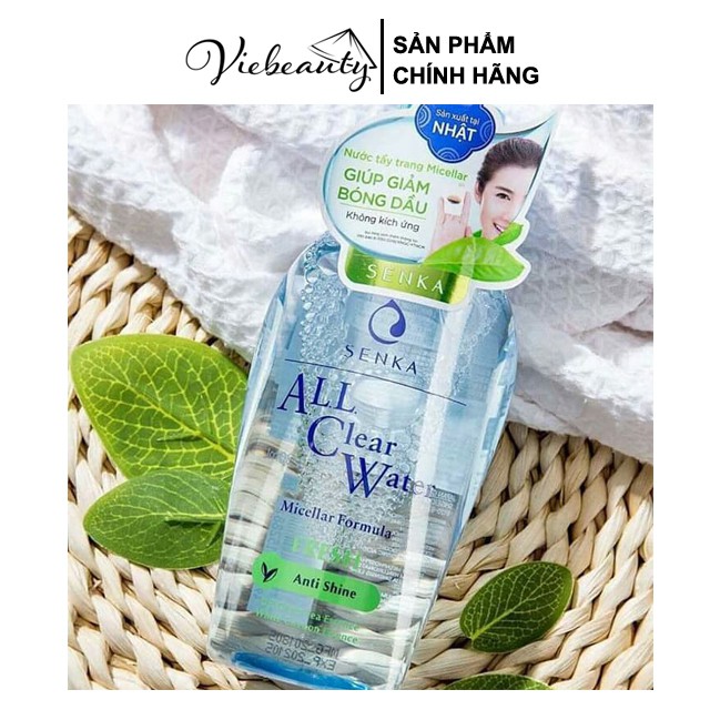 Nước Tẩy Trang Không Cồn Cho Da Dầu Mụn Senka All Clear Water Micellar Formula Fresh 230ml - Khongcoson | BigBuy360 - bigbuy360.vn