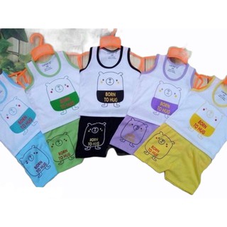 [Set 5 bộ] Đồ Mặc Nhà "Ba lỗ lợn " Carrter cho bé 3 - 14kg