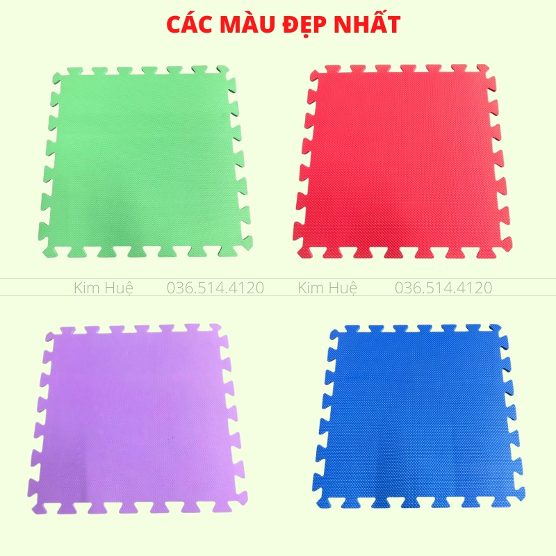 Thảm xốp ghép cho bé trải lót sàn nhà Âu Lạc 42x42cm trơn một màu (tấm lẻ)