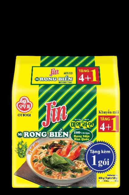 Mì rong biển Ottogi lốc 5 gói 120g