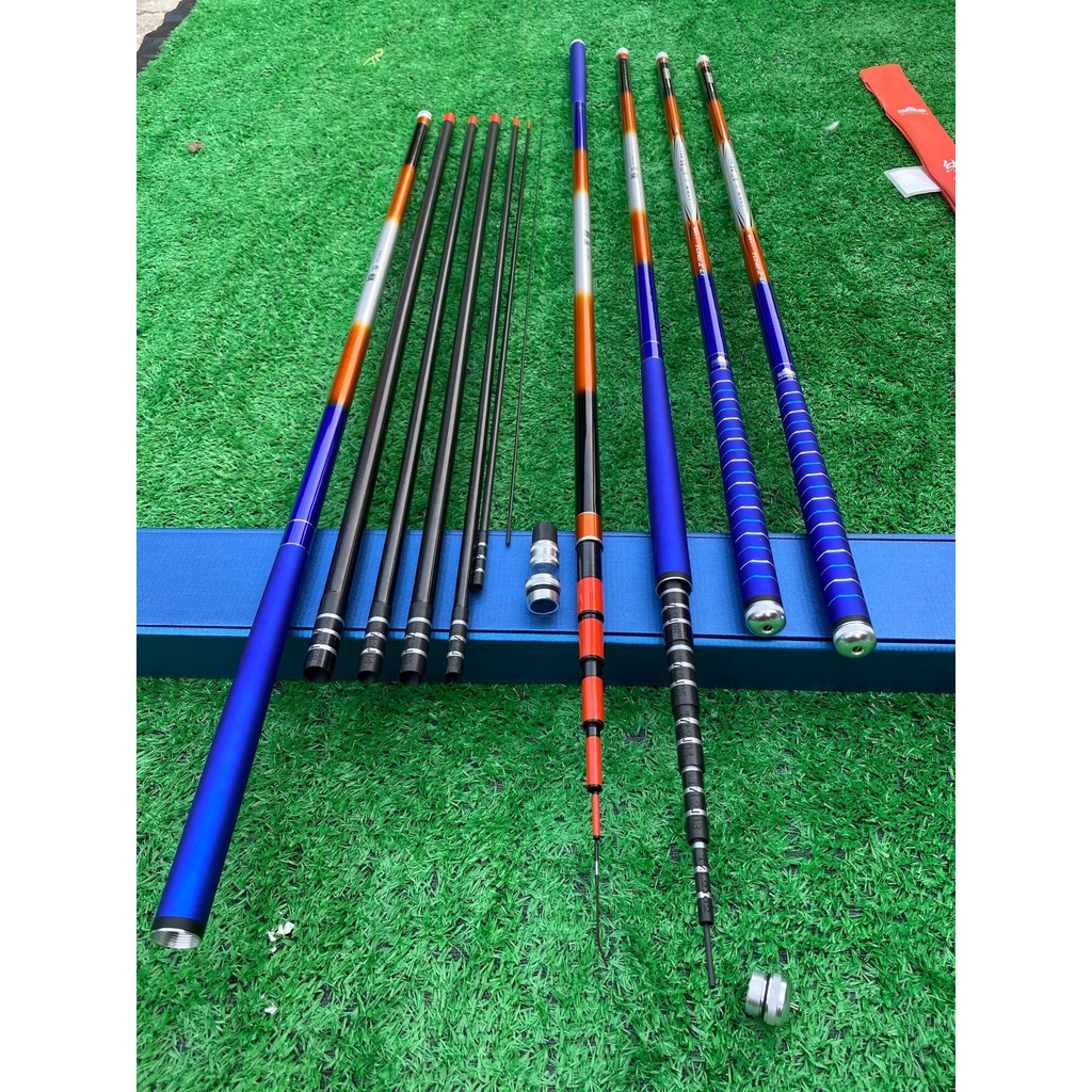 Cần HANDING THỐNG CHIẾN LÝ F2 3m6, 4m5 7m2, độ cứng 4h, phân bố lực 28, tải tĩnh 2,5kg, tải cá 12kg-14kg,