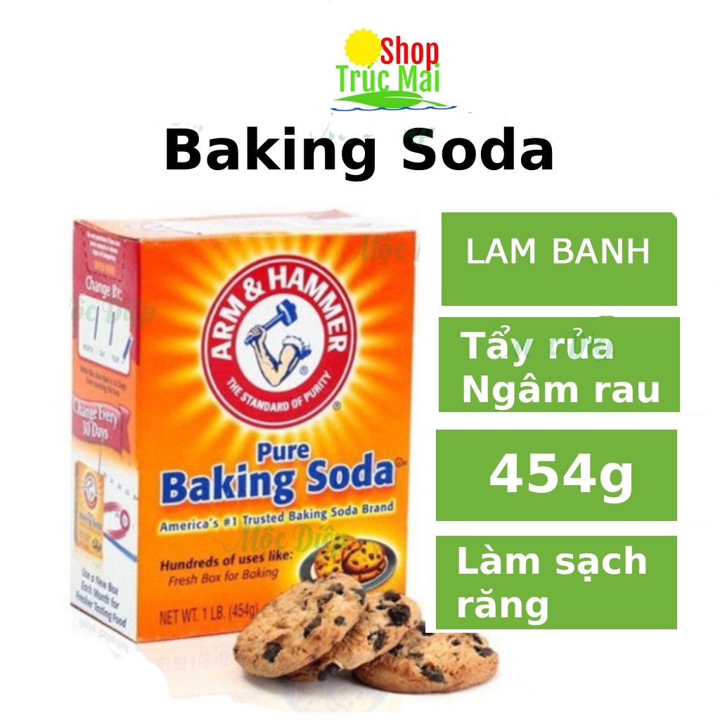 Hộp 450g bột muối  Backing soda đa năng an toàn hiệu quả