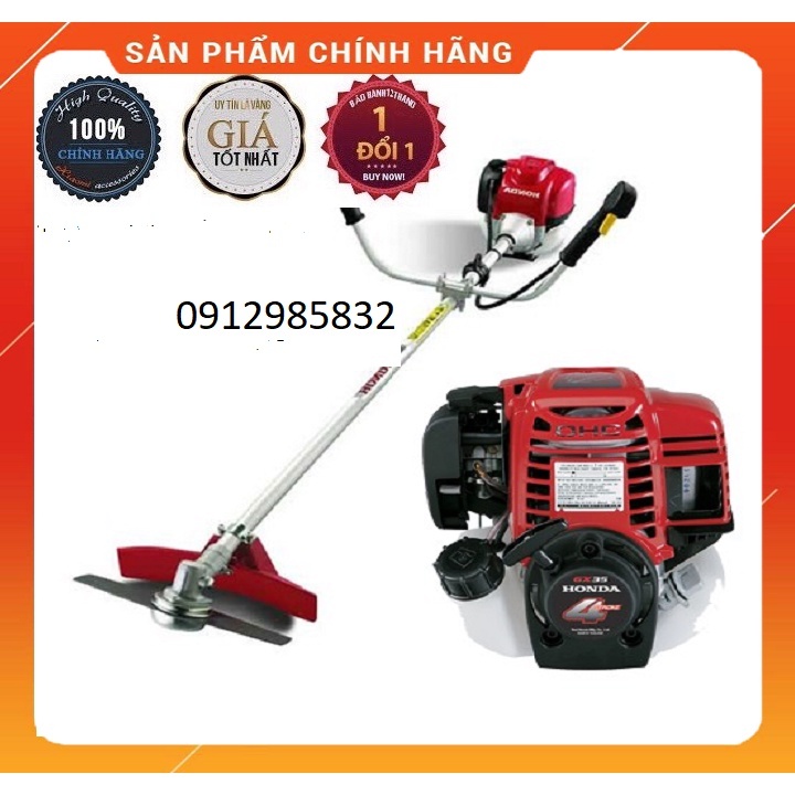 Máy Cắt Cỏ Honda GX35 - Made THÁI LAN, Máy căt cỏ cẩm tay siêu khỏe siêu bền, chính hãng thái lan- tặng bát cước