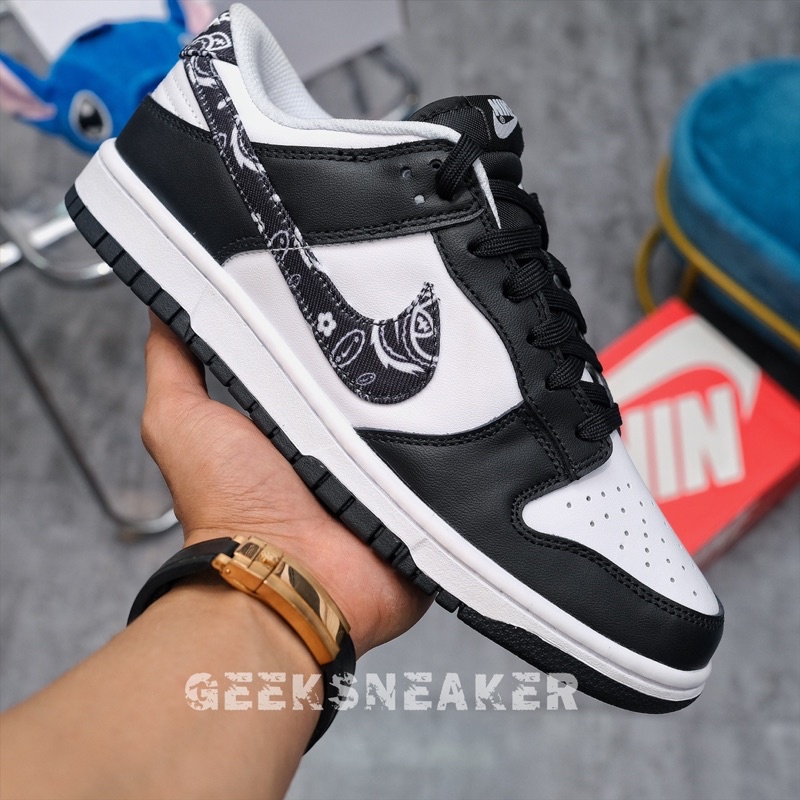 [GeekSneaker] Giày Sneaker Dunk Low ‘Black Paisley’