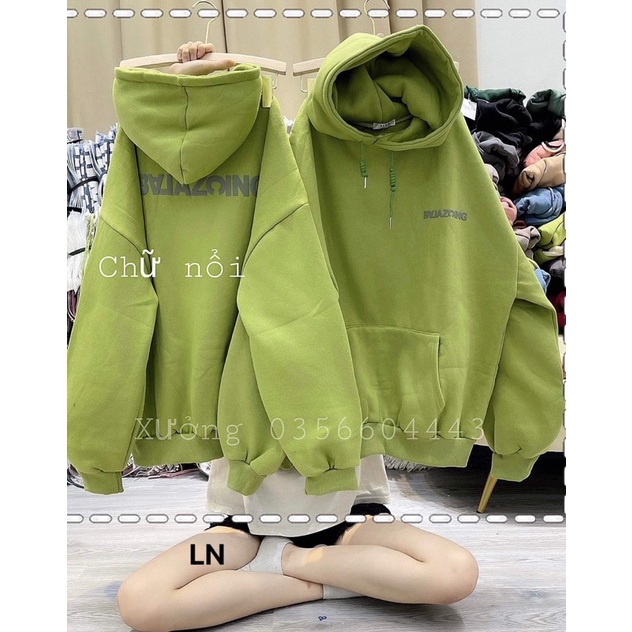 Áo hoodie chữ ngược BAL in 2 mặt DA6
