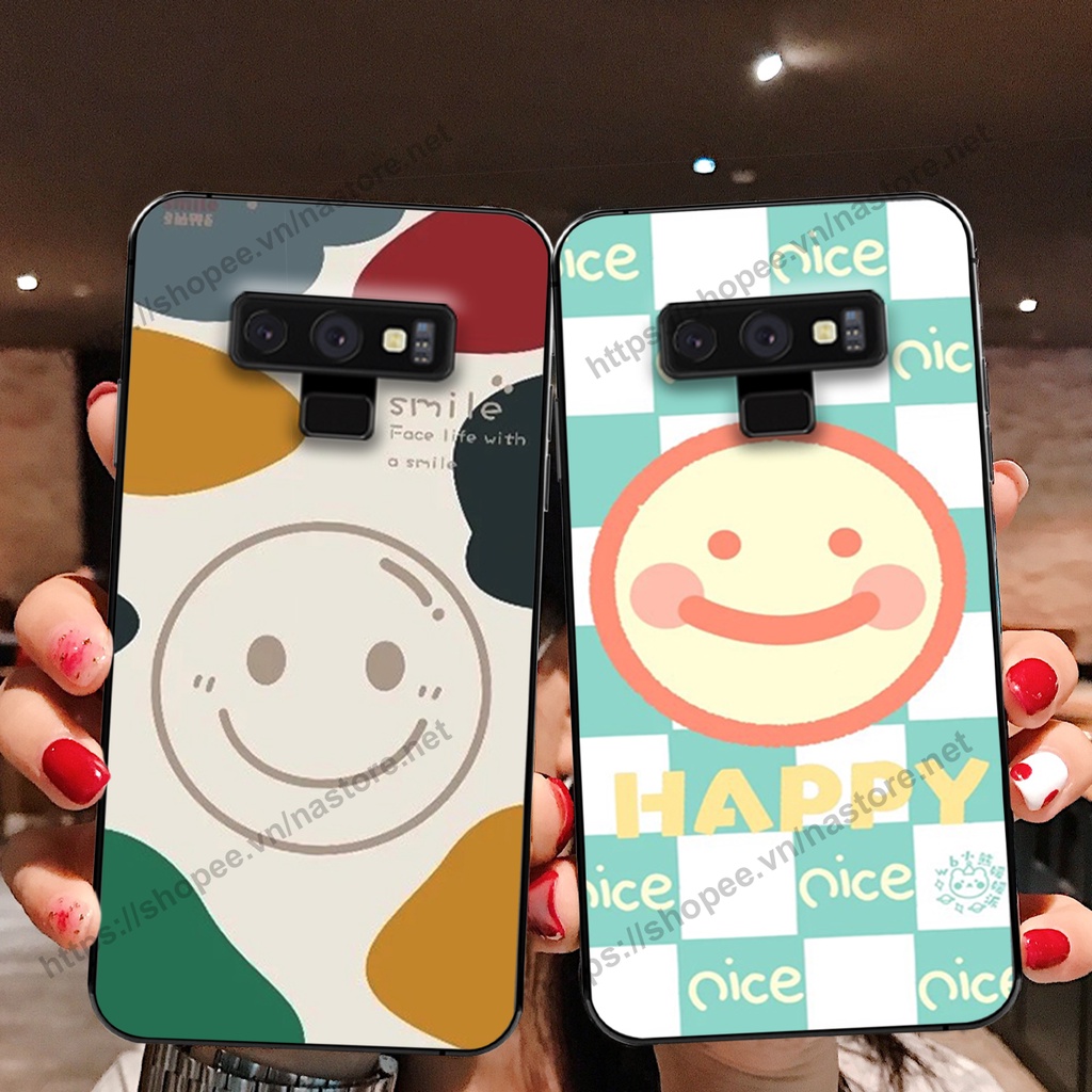 Ốp lưng Samsung Note 8 / Samsung Note 9 mặt cười, họa tiết caro đơn giản đẹp cute